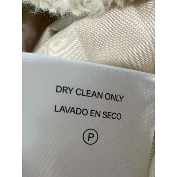 Pendleton Beige Sherpa Fleece Jacket L/G Full Zip Plaid Lining Womens Outerwear - Picture 13 of 16